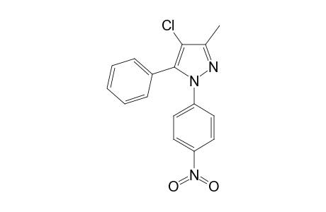 4-chloro-3-methyl-1-(p-nitrophenyl)-5-phenylpyrazole