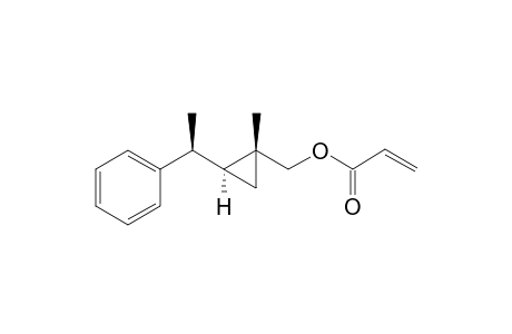 acrylic acid[(1R*,2S*)-1-methyl-2-((S*)-1-phenylethyl)cyclopropyl)]methyl