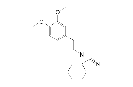 1-[(3,4-dimethoxyphenethyl)amino]cyclohexanecarbonitrile