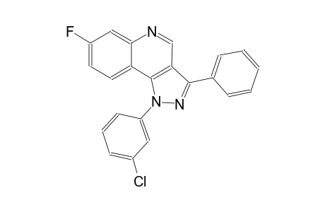 1-(3-chlorophenyl)-7-fluoro-3-phenyl-1H-pyrazolo[4,3-c]quinoline