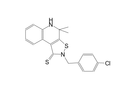 2-(4-chlorobenzyl)-4,4-dimethyl-4,5-dihydroisothiazolo[5,4-c]quinoline-1(2H)-thione