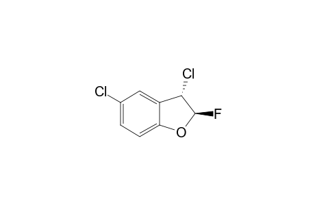 Benzofuran, 3,5-dichloro-2-fluoro-2,3-dihydro-, trans-