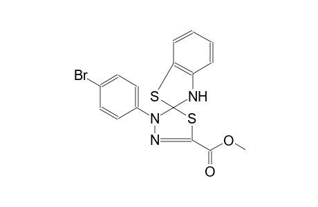 methyl 4-(4-bromophenyl)spiro[1,3,4-thiadiazole-5,2'-3H-1,3-benzothiazole]-2-carboxylate 4-(4-bromophenyl)-2-spiro[1,3,4-thiadiazole-5,2'-3H-1,3-benzothiazole]carboxylic acid methyl ester 4-(4-bromophenyl)spiro[1,3,4-thiadiazole-5,2'-3H-1,3-benzothiazole]-2-carboxylic acid methyl ester