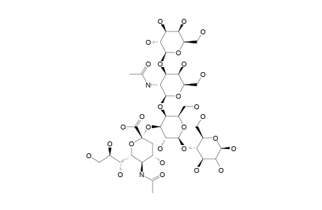 4-O-(4-O-[2-ACETAMIDO-2-DEOXY-3-O-(BETA-D-GALACTOPYRANOSYL)-BETA-D-GALACTOPYRANOSYL]-3-O-[N-ACETYL-ALPHA-D-NEURAMINIC-ACID-2-YL]-BETA-D-GALACTOPYRANOSYL-BETA-D