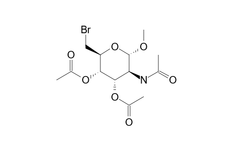 .alpha.-D-Altropyranoside, methyl 2-(acetylamino)-6-bromo-2,6-dideoxy-, 3,4-diacetate