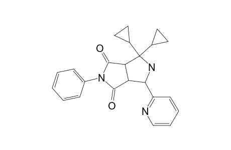 Pyrrolo[3,4-c]pyrrole-1,3(2H,3aH)-dione, 4,4-dicyclopropyltetrahydro-2-phenyl-6-(2-pyridinyl)-, (3a.alpha.,6.beta.,6a.alpha.)-