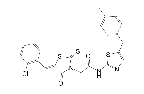3-thiazolidineacetamide, 5-[(2-chlorophenyl)methylene]-N-[5-[(4-methylphenyl)methyl]-2-thiazolyl]-4-oxo-2-thioxo-, (5Z)-