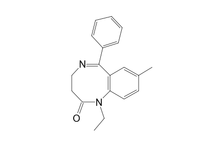 1-Ethyl-1,2,3,4-tetrahydro-8-methyl-6-phenyl-1,5-benzodiazocin-2-one