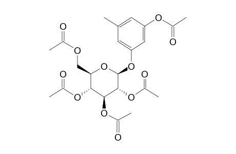 Orcinol .beta.-D-glucoside, pentaacetate