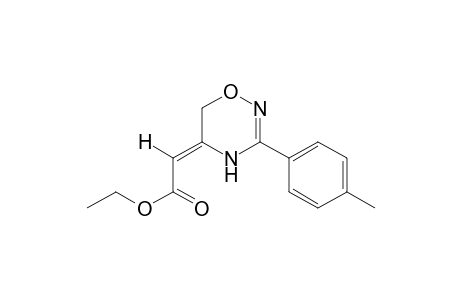 (Z)-3-p-tolyl-4H-1,2,4-oxadiazine-delta 5(6H), alpha-acetic acid, ethyl ester