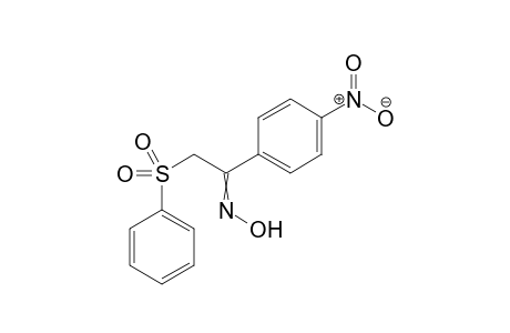 1-(4-Nitrophenyl)-2-(phenylsulfonyl)ethan-1-one oxime