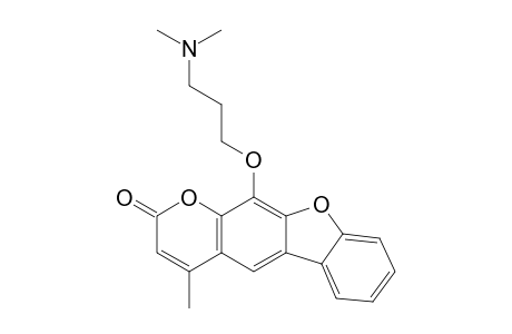 11-(3-(dimethylamino)propoxy)-4-methyl-2H-benzofuro[3,2-g]chromen-2-one