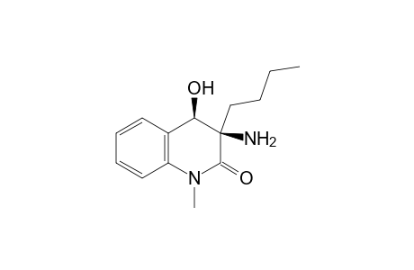 cis-3-Amino-3-butyl-3,4-dihydro-4-hydroxy-1-methylquinolin-2(1H)-one