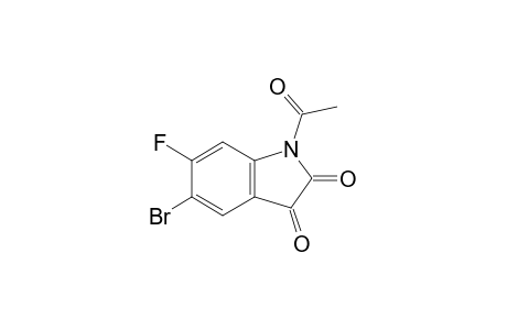 5-Bromo-6-fluoro-1H-indole-2,3-dione, N-acetyl-