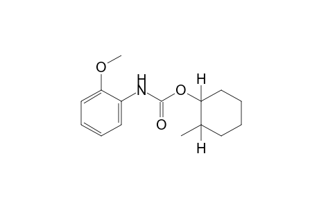 o-methoxycarbanilic acid, 2-methylcyclohexyl ester