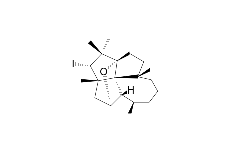 5-ALPHA-IODO-2-ALPHA,7-ALPHA-EPOXY-1-BETA-H-LAURENANE;[[1R-(1-ALPHA,2A-BETA,4A-ALPHA,5-ALPHA,6A-BETA,10-BETA,10A-BETA,10BS*)]-DODECAHYDRO-5-IODO-2