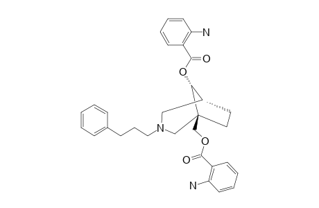 (1R*,5S*,8S*)-8-(2-AMINOBENZOYL)-3-(3-PHENYLPROPYL)-3-AZABICYCLO-[3.2.1]-OCT-1-YLMETHYL-2-AMINOBENZOATE