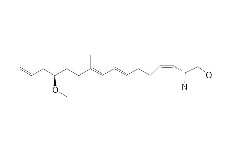 (2R,3Z,7E,9E,13R)-2-amino-13-methoxy-10-methyl-1-hexadeca-3,7,9,15-tetraenol