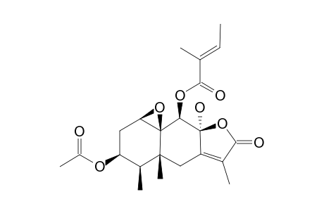 3.beta.-Acetoxy-9.beta.-angeloyloxy-1.beta.,10.beta.-epoxy-8.alpha.-hydroxyeremophil-7(11)-en-8.beta.(12)-olide