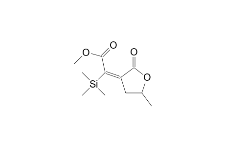 (E)-2-[(Methoxycarbonyl)(trimethylsilyl)methylidene]-4-methyl-.gamma.-butyrolactone