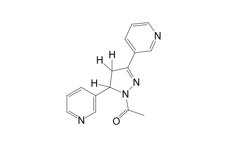 1-acetyl-3,5-di-3-pyridyl-2-pyrazoline