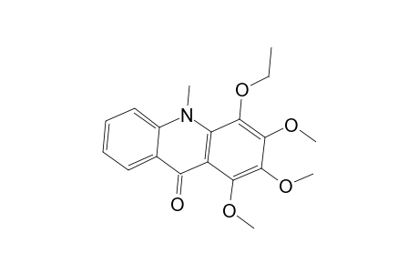 9-Acridanone, 4-ethoxy-1,2,3-trimethoxy-10-methyl-