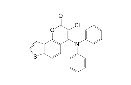 3-chloro-4-(diphenylamino)-2H-thieno[2,3-h][1]benzopyran-2-one