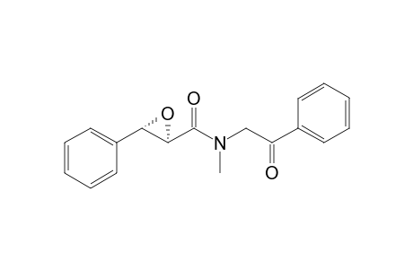 (2R,3S)-N-methyl-N-phenacyl-3-phenyl-2-oxiranecarboxamide