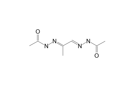 N-[(E)-[(2E)-2-(acetylhydrazinylidene)propylidene]amino]acetamide