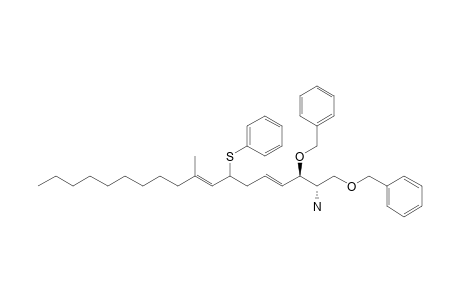 (2S,3R,4E,8E)-2-Amino-1,3-di-o-benzyl-9-methyl-7-(phenylthio)-4,8-octadecadiene-1,3-diol