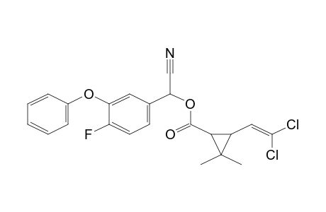 .alpha.-Cyano-3-phenoxy-4-fluorobenzyl 2,2-dimethyl-3-(2,2-dichloroethenyl)cyclopropanecarboxylate