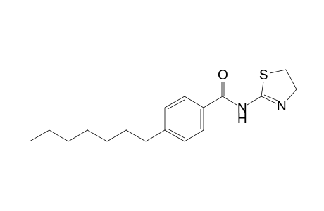 p-heptyl-N-(2-thiazolin-2-yl)benzamide