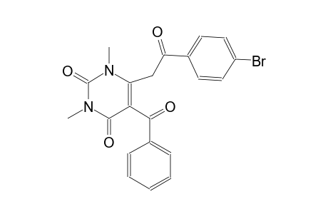 2,4(1H,3H)-pyrimidinedione, 5-benzoyl-6-[2-(4-bromophenyl)-2-oxoethyl]-1,3-dimethyl-