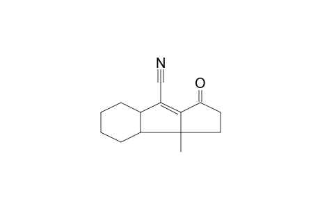 Tricyclo[7.3.0.0(3,8)]dodec-1-en-12-one, (Z)-3,8-cisoid-8,9-2-cyano-9-.beta.-methyl-