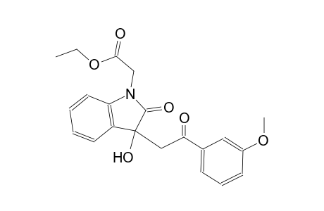 ethyl {3-hydroxy-3-[2-(3-methoxyphenyl)-2-oxoethyl]-2-oxo-2,3-dihydro-1H-indol-1-yl}acetate