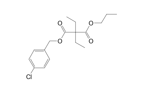 Diethylmalonic acid, 4-chlorobenzyl propyl ester