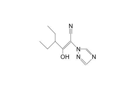 1H-1,2,4-Triazole-1-acetonitrile, .alpha.-(2-ethyl-1-hydroxybutylidene)-