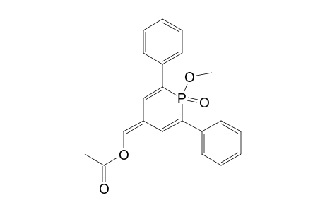 Methanol, (1-methoxy-2,6-diphenyl-4(1H)-phosphorinylidene)-, acetate, P-oxide