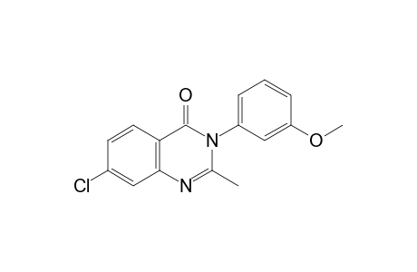 7-chloro-3-(m-methoxyphenyl)-2-methyl-4(3H)-quinazolinone