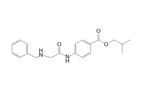 p-[2-(benzylamino)acetamido]benzoic acid, isobutyl ester