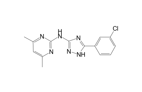 N-[5-(3-chlorophenyl)-1H-1,2,4-triazol-3-yl]-4,6-dimethyl-2-pyrimidinamine