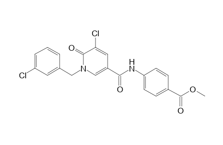 p-[5-CHLORO-1-(m-CHLOROBENZYL)-1,6-DIHYDRO-6-OXONICOTINAMIDO]BENZOIC ACID, METHYL ESTER