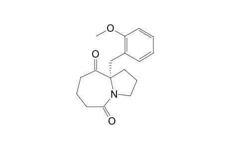 (S)-9a-(2-methoxybenzyl)hexahydro-5H-pyrrolo[1,2-a]azepine-5,9(6H)-dione