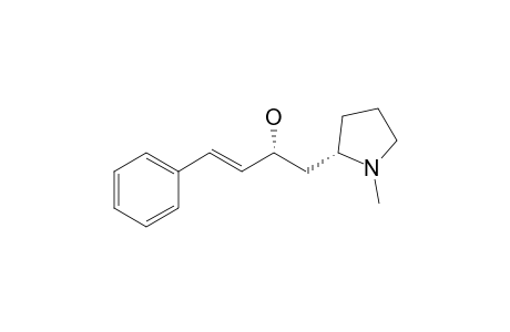 2-Pyrrolidineethanol, 1-methyl-.alpha.-(2-phenylethenyl)-, [R*,S*-(E)]-(+)-