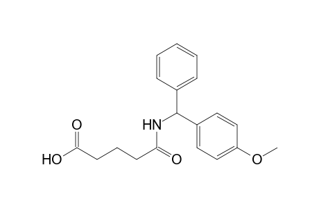 5-{[(4-methoxyphenyl)(phenyl)methyl]amino}-5-oxopentanoic acid