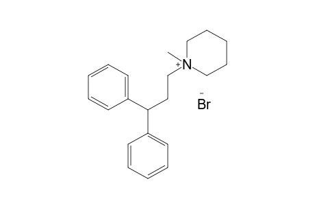 1-(3,3-diphenylpropyl)-1-methylpiperidinium bromide