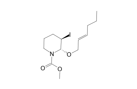 (2S,3R)-2-[(E)-hex-2-enoxy]-3-iodo-1-piperidinecarboxylic acid methyl ester