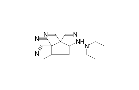 3-(2,2-DIETHYLHYDRAZINO)-1,1,2,2-TETRACYANO-5-METHYLCYCLOPENTANE