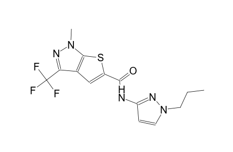 1-methyl-N-(1-propyl-1H-pyrazol-3-yl)-3-(trifluoromethyl)-1H-thieno[2,3-c]pyrazole-5-carboxamide