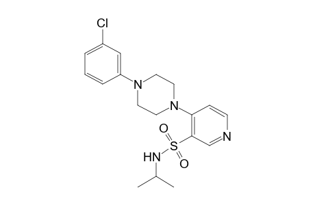 4-[4-(m-chlorophenyl)-1-piperazinyl]-N-isopropyl-3-pyridinesulfonamide